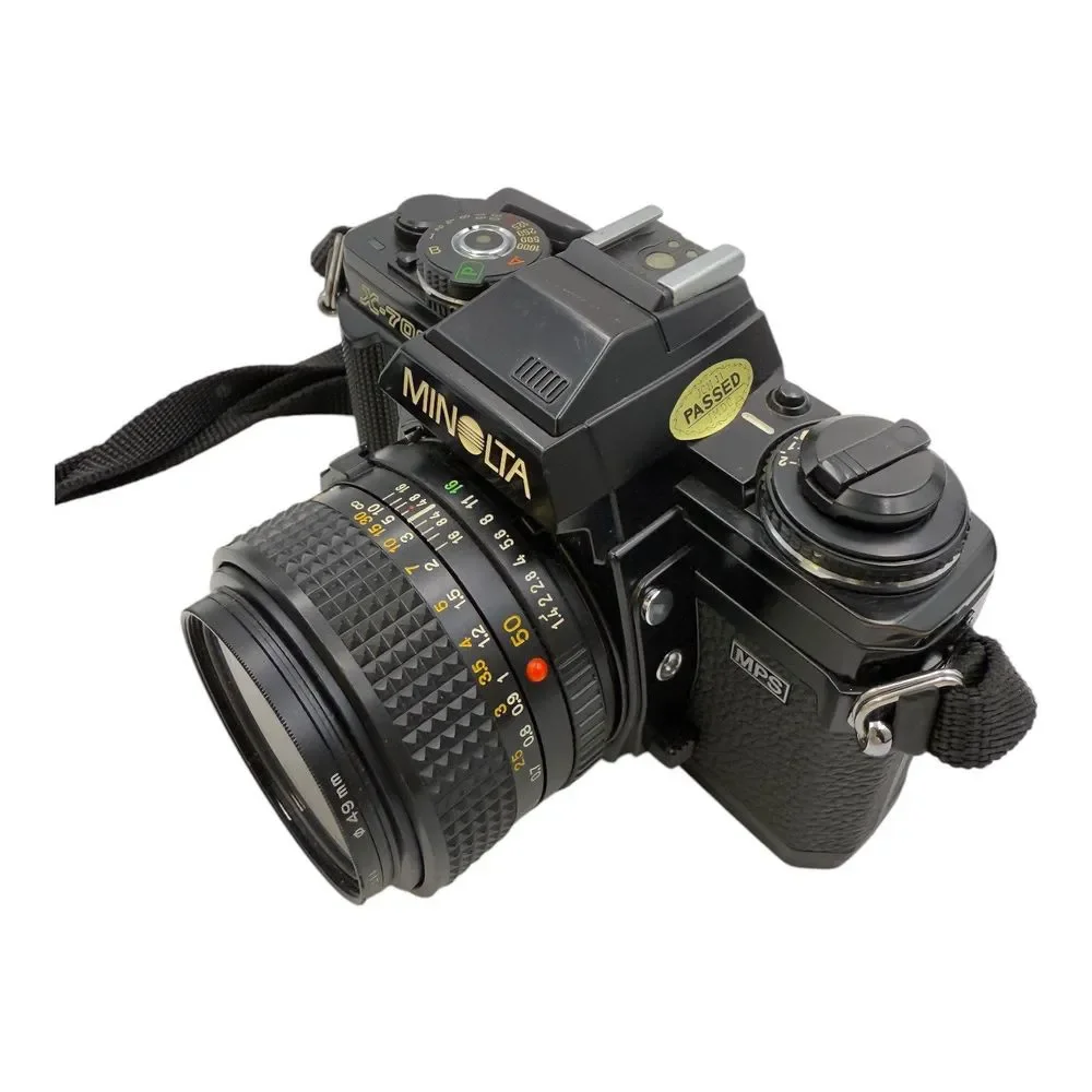 Minolta X-700 35mm SLR Film Camera W 2 50mm F1.4 MD Rokinon 75-200mm F4, Filter